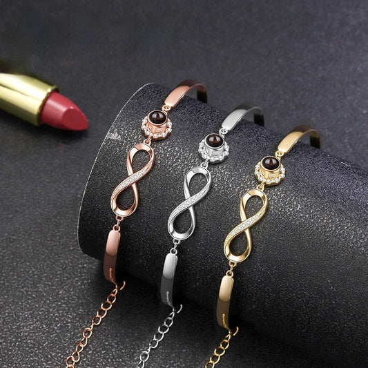 S925 Silver Infinite Diamond Bracelet.