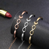 S925 Silver Infinite Diamond Bracelet.