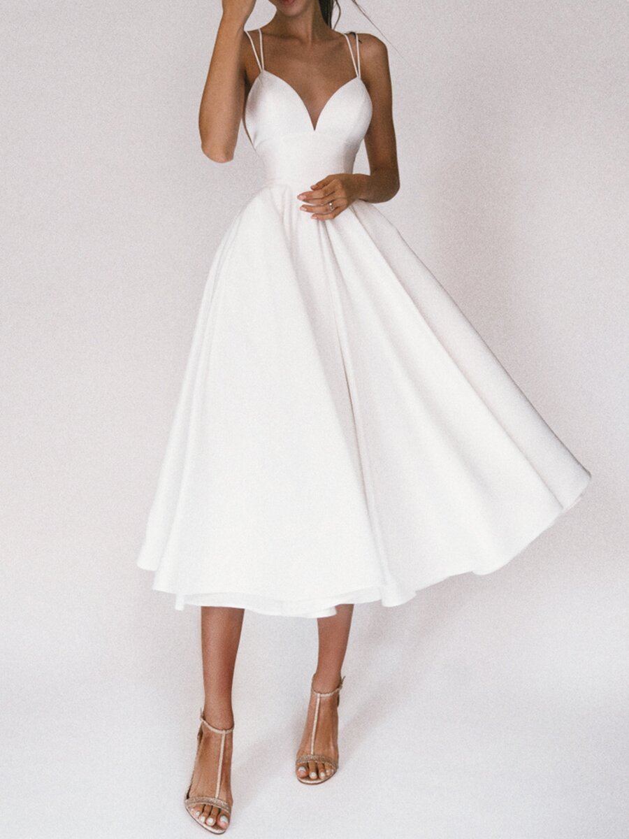 Sexy V-neck Suspender Dress Summer Fashion A-Line Long Dresses For Women.