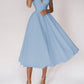 Sexy V-neck Suspender Dress Summer Fashion A-Line Long Dresses For Women.