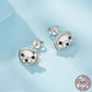 Silver Ziyun S925 Sterling Silver Labrador Stud Earrings.
