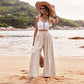 Simple Elegant Style Wide-leg Casual Pants Women.