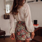 Solid Color Hollow Loose Long Sleeve Top.