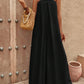 Solid Wide Leg Tube Jumpsuit.