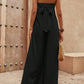 Solid Wide Leg Tube Jumpsuit.