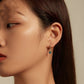Sterling Silver S925 Water Drop Earrings Simple Gradient.