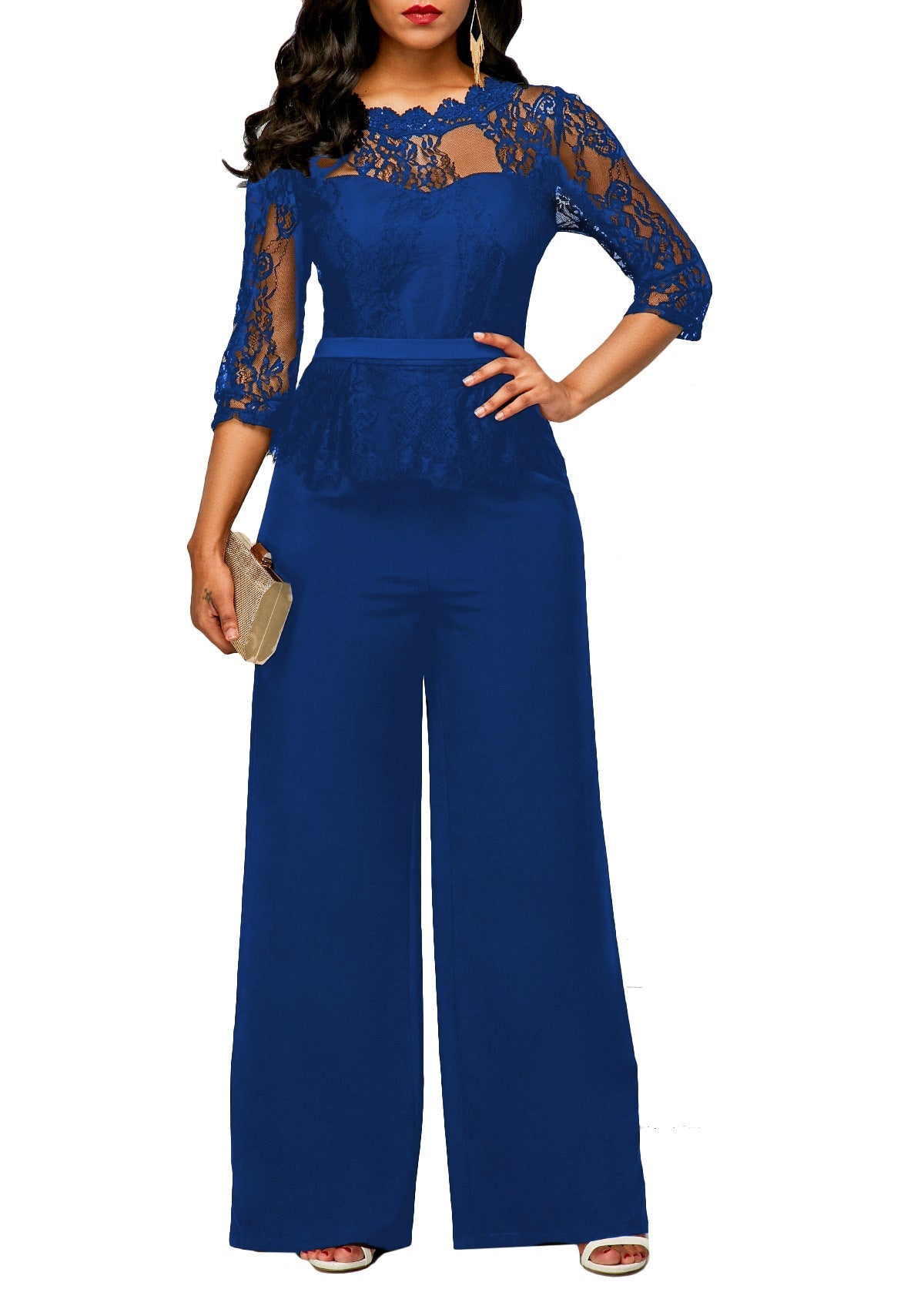 Summer Lace Jumpsuit Women's Clothing.