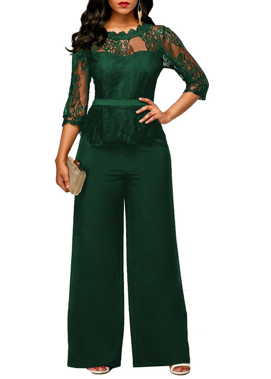 Summer Lace Jumpsuit Women's Clothing.