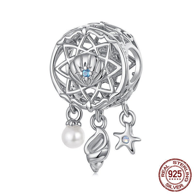 Summer Vacation Style Ins925 Silver Bead Scattered Beads.