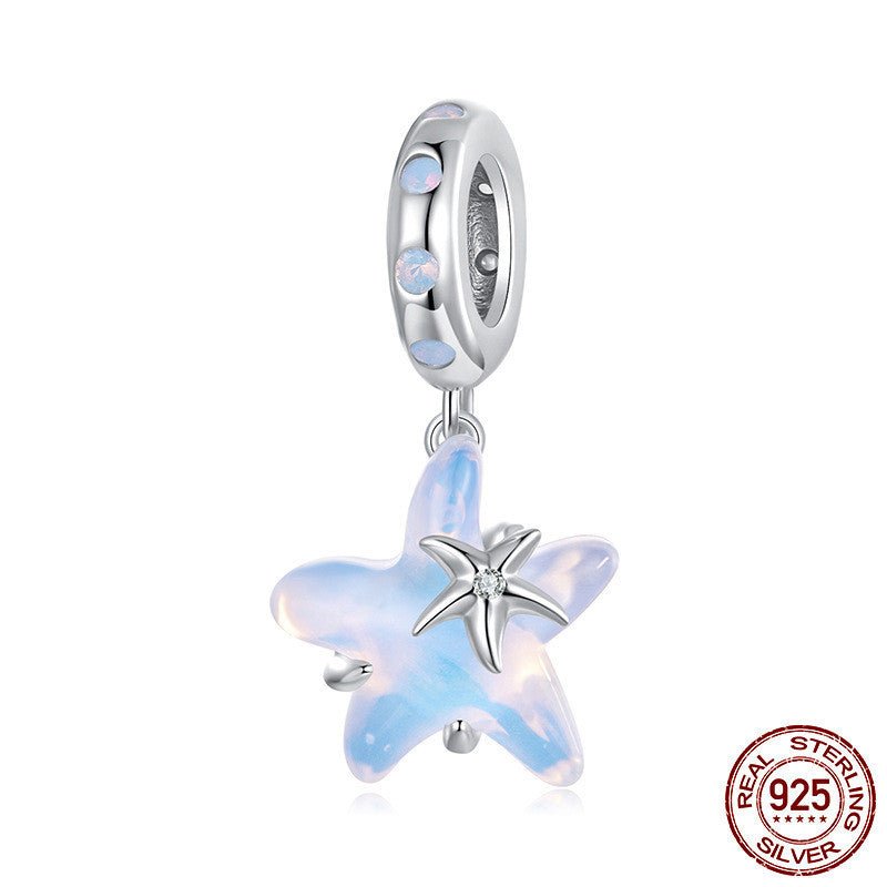Summer Vacation Style Ins925 Silver Bead Scattered Beads.