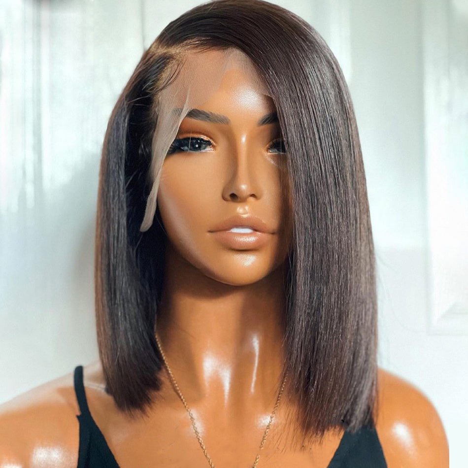 Super Double Drawn 13x4 Brown Lace Frontal Wig.