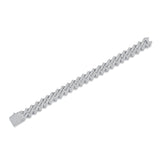 The Keel Luxury Fashion Mossan Diamond S925 Silver Bracelet Rivaling Natural Diamonds.