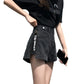 Thin High Waist Korean Style Small All-matching Denim Shorts.