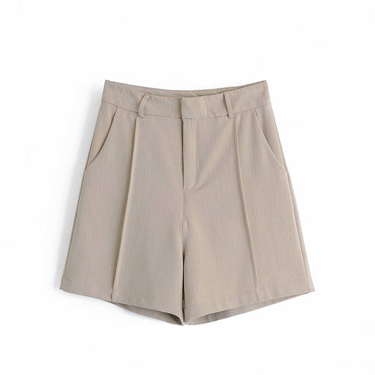 TRAF  Short Chic Avec Poches Pour Femmes, Vintage, Taille Haute, Pantalons Courts.