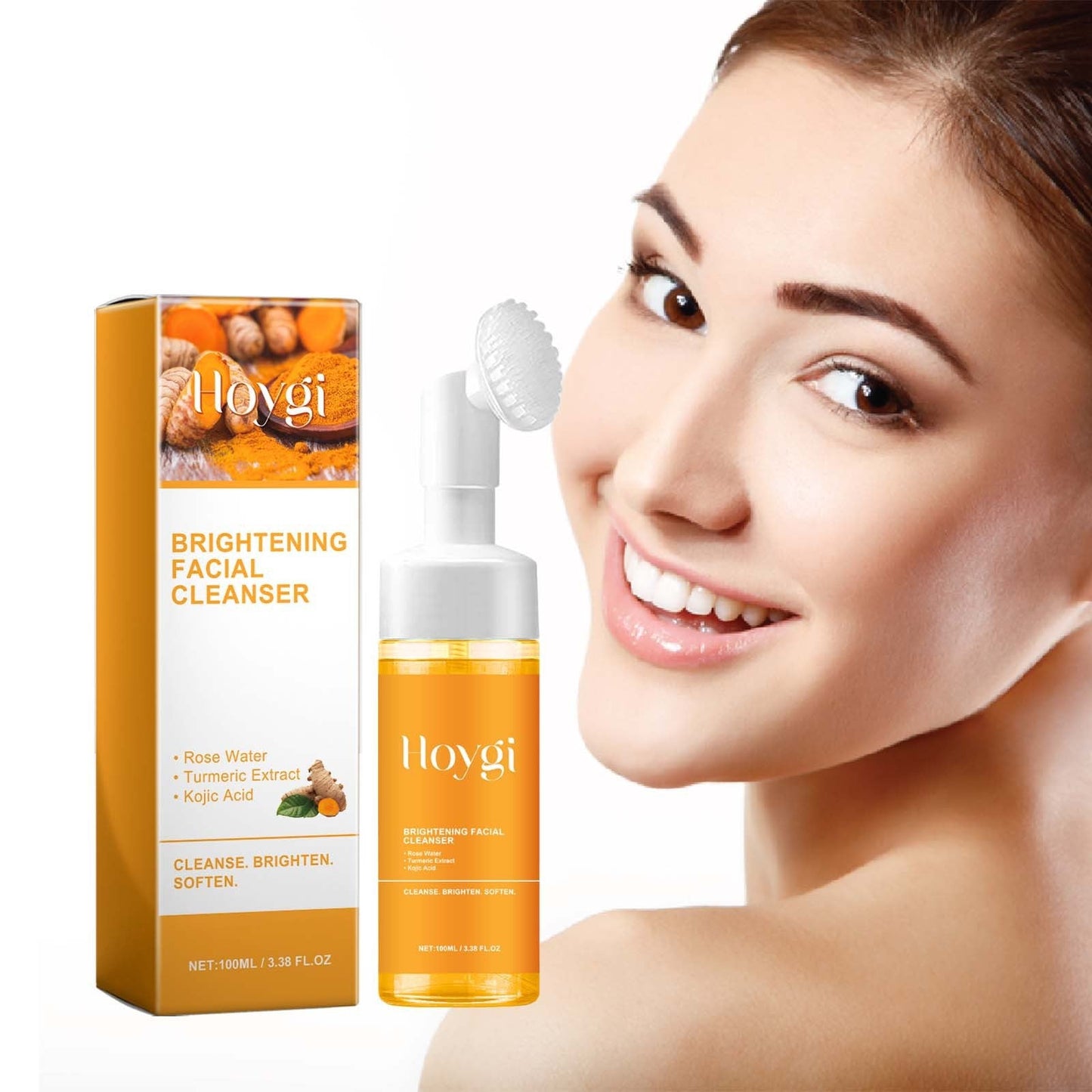 Turmeric Facial Cleanser Deep Cleansing Fade Acne Marks.