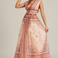 Vacation Style Vintage Printed Long Dress.