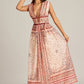 Vacation Style Vintage Printed Long Dress.