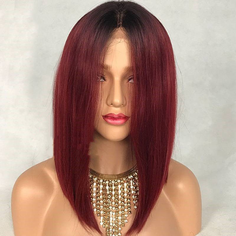 Water Wave Peruvian Human Hair Glueless Lace Front Wigs Cap.