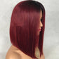 Water Wave Peruvian Human Hair Glueless Lace Front Wigs Cap.