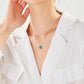 Wishing Heart Shaped Emerald Necklace.