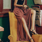 Women With Open Pants And Wide Legs.
