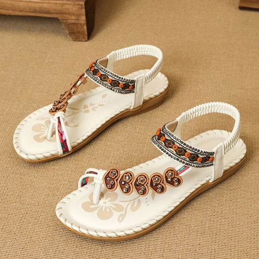 Women's Bohemian Stylish Beach Flat Sandals.