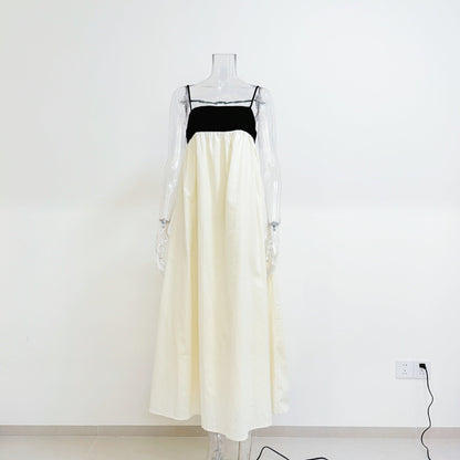 Women's Casual Cotton Linen Sleeveless Dress.