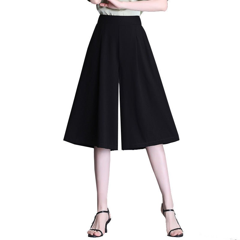 Women's Chiffon High Waist Wide Leg Pants Thin Loose Slimming.