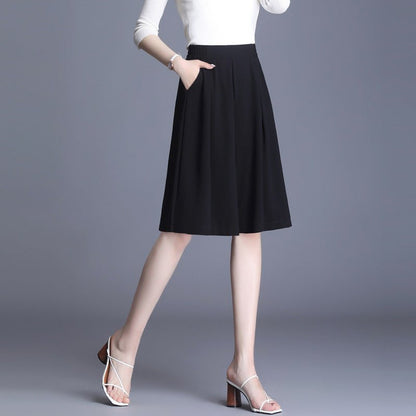 Women's Chiffon High Waist Wide Leg Pants Thin Loose Slimming.
