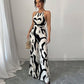 Women's Fashion Zebra Print Suspender Jumpsuit.