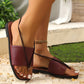 Women's Flip-toe Sandals Flat Roman Beach Shoes.