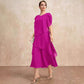 Women's Loose Belly-covering Layers Of Chiffon Dress.