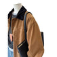 Women's Retro Coffee Color Multi-pocket Coat.