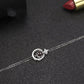Women's S925 Round Diamond Embedded Star Bracelet.