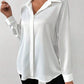 Women's Satin Silk-like Long-sleeved Shirt.