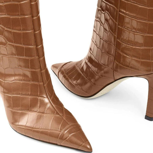 Women's Shoes Pointed-toe Stiletto High-top Boots.