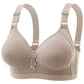 Women's Simple And Comfortable Gathering Bra Without Steel Rings.