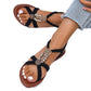 Women's Simple Metal Decorative Sandals.