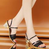 Women's summer  fashionable toe high heel casual sandals.